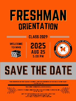 Save the date for freshman orientation